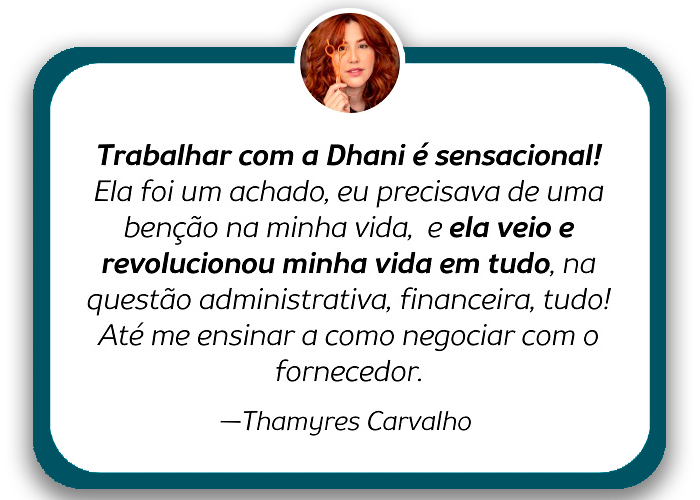 Feedback da Thamy